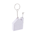 R17616 - Keyring with 2 m tape measure, white 