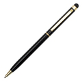 R73409.02 - Touch Tip Gold aluminium ballpen, black 