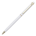 R73409.06 - Touch Tip Gold aluminium ballpen, white 