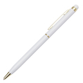 R73409.06 - Touch Tip Gold aluminium ballpen, white 