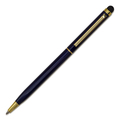 R73409.42 - Touch Tip Gold aluminium ballpen, dark blue 