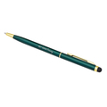 R73409.51 - Touch Tip Gold aluminium ballpen, dark green 