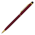 R73409.82 - Touch Tip Gold aluminium ballpen, maroon 