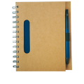 R73796.04 - Envivo notepad with ballpen, dark blue/beige 
