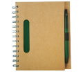 R73796.05 - Envivo notepad with ballpen, green/beige 