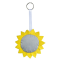 R73837 - Sun reflective keyring, yellow/silver 