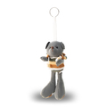 R73840 - Teddy reflective keyring, grey 