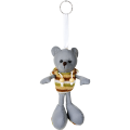 R73840 - Teddy reflective keyring, grey 