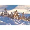 X91021.13 - Xmas Town wooden cut-out, beige 